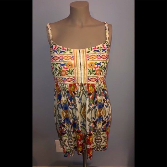 Embroidered/ sequin floral tank by Anthropologie - Picture 2 of 6
